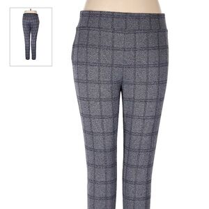 LOFT PLAID PONTE LEGGINGS SIZE MED